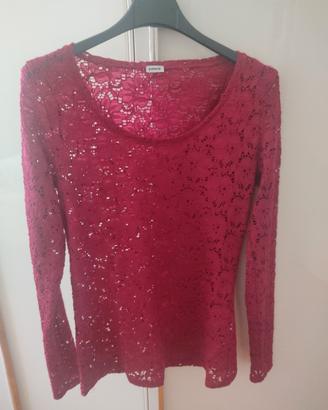 maglietta maniche lunghe bordeaux Pimkie