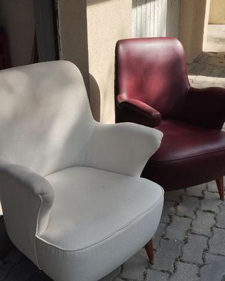 Coppia di poltrone vintage