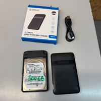 Hard Disk Esterno Toshiba 500 GB + Box ORICO USB 3