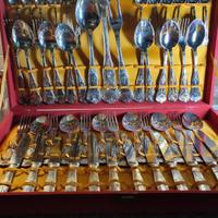 Set posate argento 800