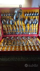 Set posate argento 800