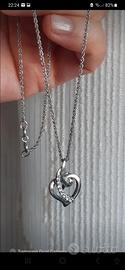 Collana con ciondolo Cuore - Arg. 925