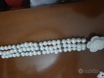 Bracciale con perle barocco a 3 giri