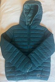 Giubbino primaverile con cappuccio verde okaidi