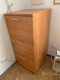 classificatore per ufficio con 3 cassetti