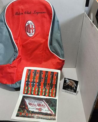 Zaino Milan AC squadra calcio mai usato