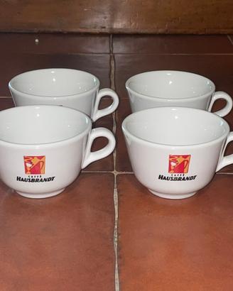 Set 4/8 Tazze Cappuccino Originali Caffè Hausbrand