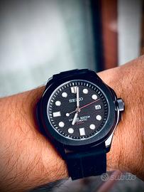 Orologio automatico seiko mod aquanaut nero