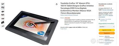Wacom DTU-1031X Ricondizionato