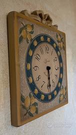 Orologio da parete dipinto a mano