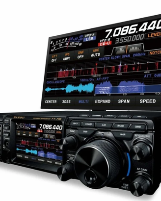 Yaesu FT 710 Aess + AV-508 + Monitor + Alimentator
