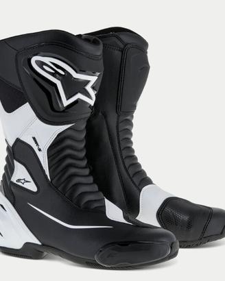 STIVALI MOTO ALPINESTARS SMX S BLACK/WHITE misura 