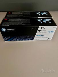 2 TONER HP LASERJET 135A W1350A NERO  ORIGINALI HP