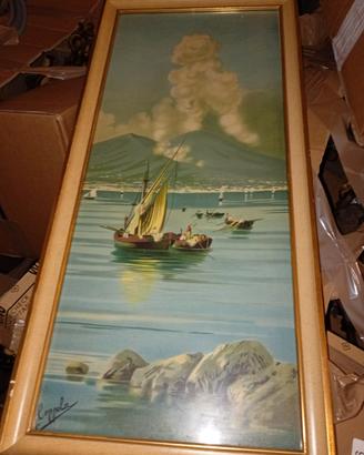 Titolo: Coppia dipinti vedute di Napoli.A.Coppola