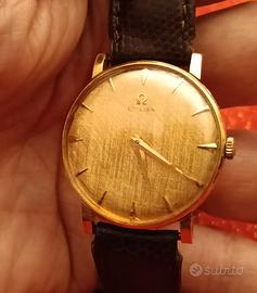 Omega 18Kt, ref 14372, cal 511, 1957, dial linen