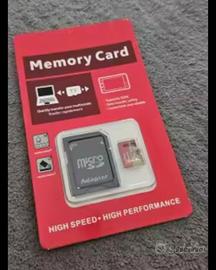 scheda memoria micro SD 128 GB completa 