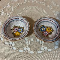 Coppia Ciotole Ceramica Bassano T.G.M. Italy