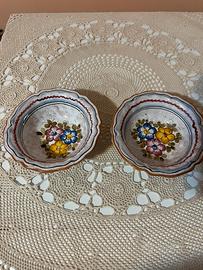 Coppia Ciotole Ceramica Bassano T.G.M. Italy