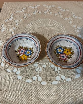 Coppia Ciotole Ceramica Bassano T.G.M. Italy
