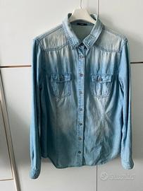 Camicia jeans donna marca Tezenis