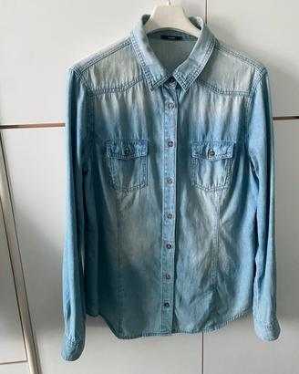 Camicia jeans donna marca Tezenis