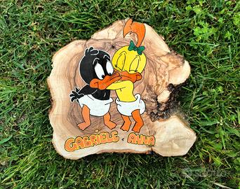 disegni nascita legno e bomboniere