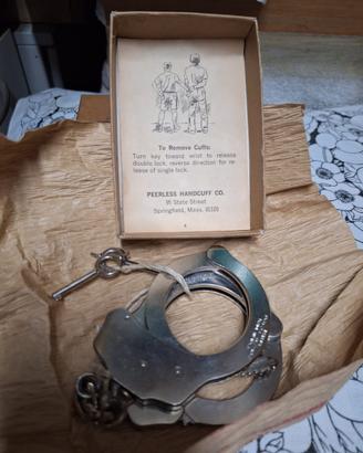 Manette d'epoca PEERLESS Handcuff Co. Vintage