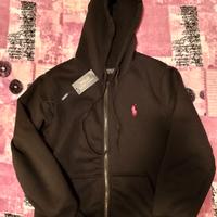felpa polo Ralph Lauren zip e cappuccio