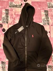 felpa polo Ralph Lauren zip e cappuccio