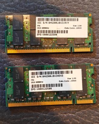 2 RAM 2gb x 2 = 4gb ddr2