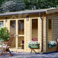 Casetta in legno POOLHOUSE (44 mm), 4x3 m, 12 m²