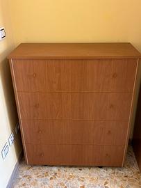Mobile letto pieghevole a scomparsa in legno