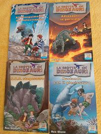 Libri La grotta dei Dinosauri collana Rex Stone