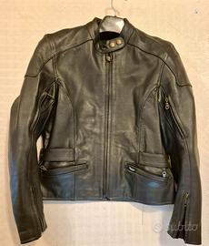 giacca moto pelle donna triumph originale taglia M