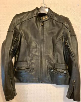 giacca moto pelle donna triumph originale taglia M