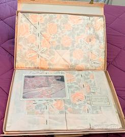 Bauletto lenzuola seta vintage immensa qualità