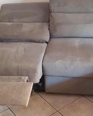 Divano 3 posti con chaise-longue e reclinabile