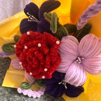 Bouquet fatti a mano con scovolini