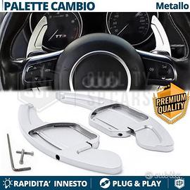 PALETTE Cambio Volante per AUDI Leve Paddle Silver