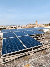 IMPIANTO PANNELLI SOLARI CON INVERTER E STRUTTURA