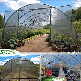 Serra tunnel policarbonato 4x4 doppia porta vivaio