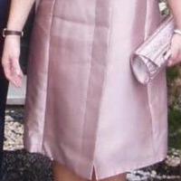 abito  da cerimonia, due pezzi in cotone seta, 