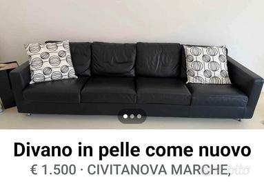 Divano in pelle 