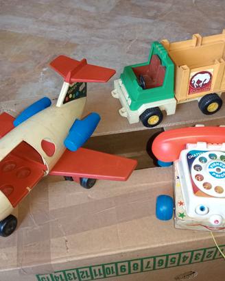 FISHER PRICE FUN JET TELEFONO CAMION HUSKY HELPER