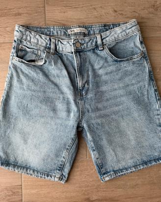 Jeans corti Zara azzurri