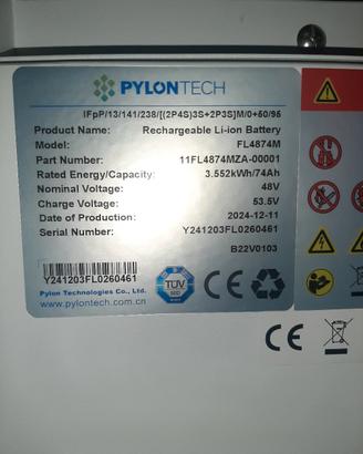 batteria per accumulo impianto fotovoltaico 