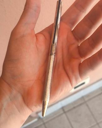 S.T. DuPont Classique Penna a Sfera silver plated