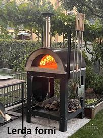FORNO PER 4 PIZZE A LEGNA, GAS, PELLET DA ESTERNO