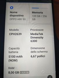 Cellulare Oppo A80 nuovo