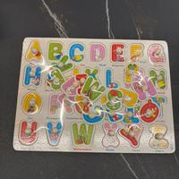 Puzzle alfabetico in legno per bambini Montessori